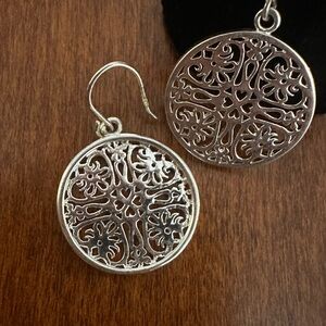 925 Elegant Silver Filigree Earrings